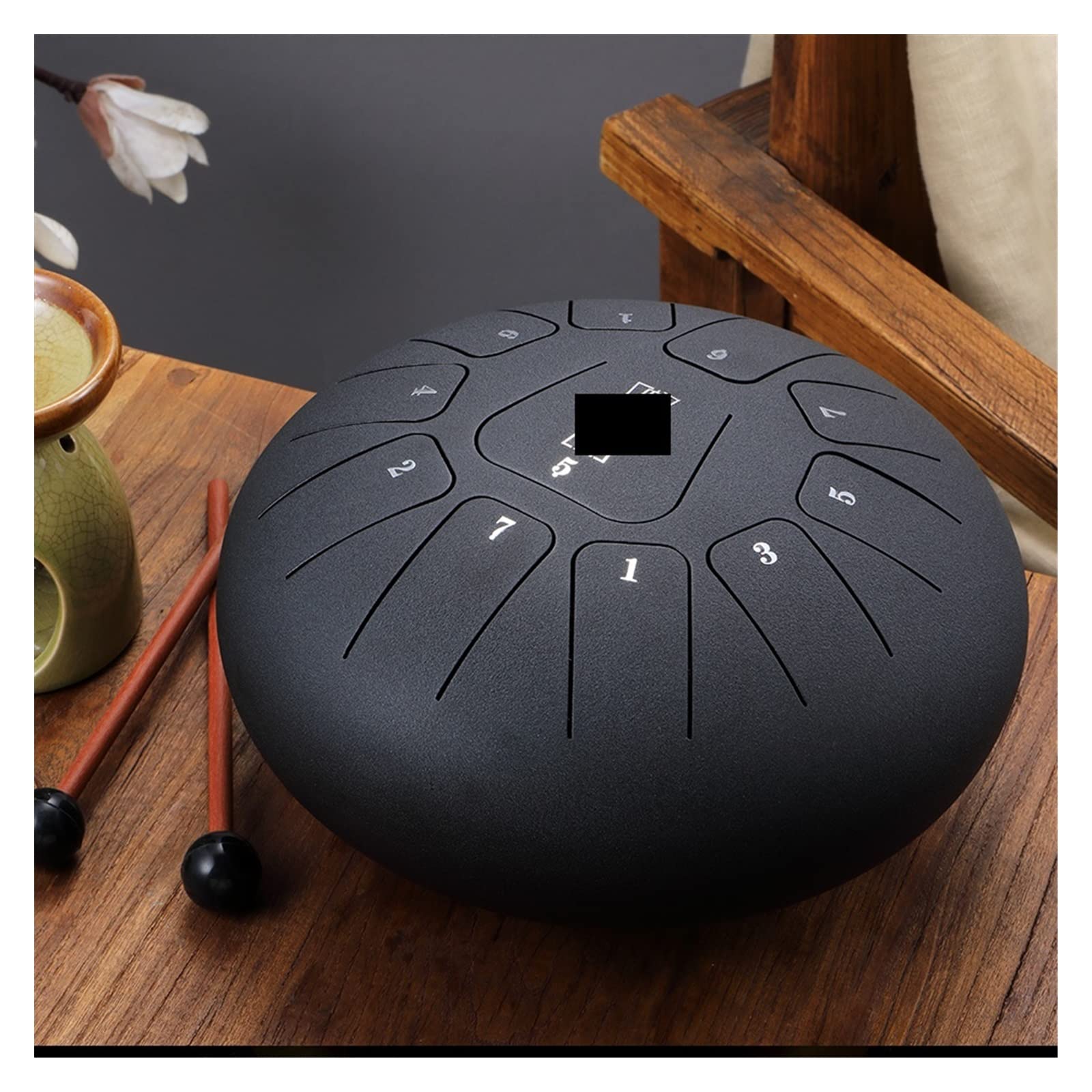Amazon.co.jp: 鋼の舌ドラム スチールタンドラム 8インチ 11トーン
