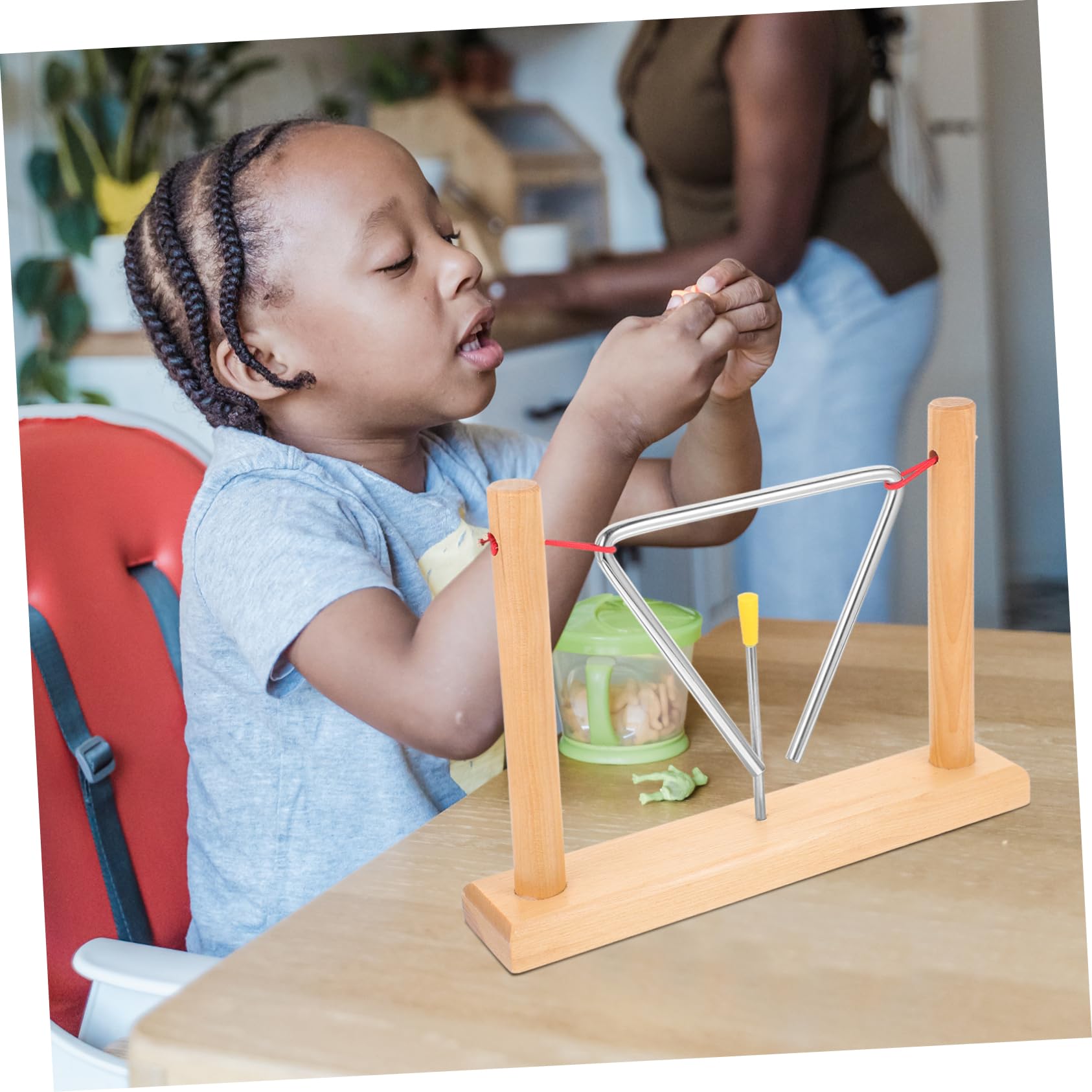 SUPVOX Triangle Instruments Triangle Bell Percussion Boys and Girls Musical Instrument Set