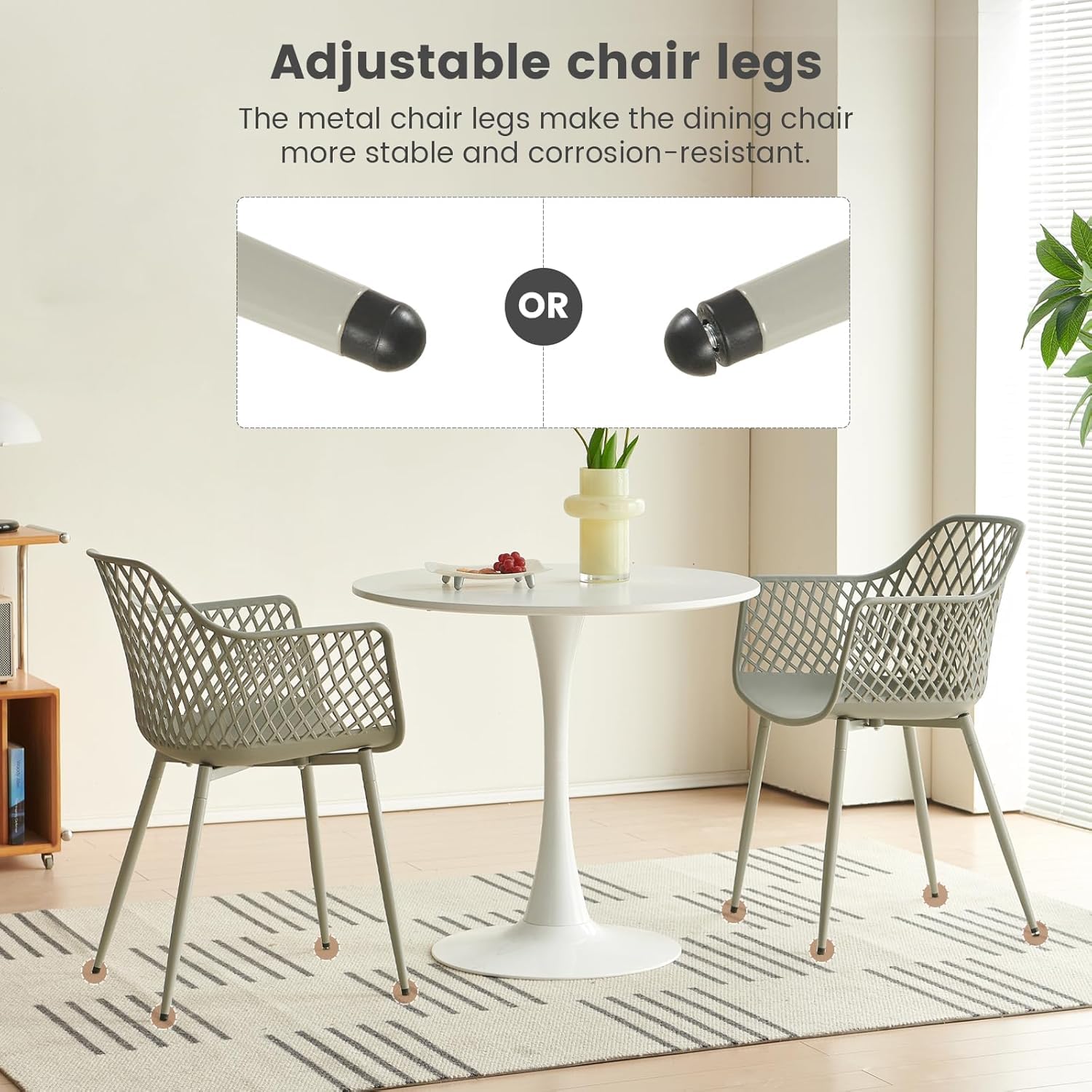buybyroom Set di 2 sedie da giardino con bracciolo, sedia da giardino per esterni, poltrona lounge, sedie da balcone, grigio