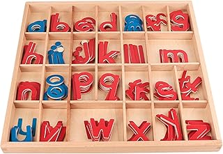 Amagogo Kids Alphabet Learning Toys Wooden Letter Puzzle Moveable Lower Case Letter Puzzle Preschool Language Learning Educational Toys for Kids Girls Boys