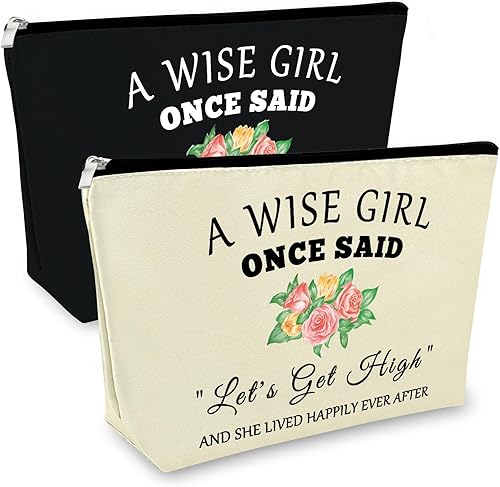 Sfodiary Divertidos regalos de aliento para mujeres, bolsa de maquillaje, regalos conmemorativos, divertido regalo de cumpleaños para mujeres, Bolsa