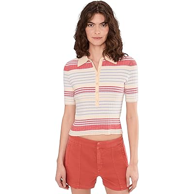 525 america Giselle Textured Stripe Polo