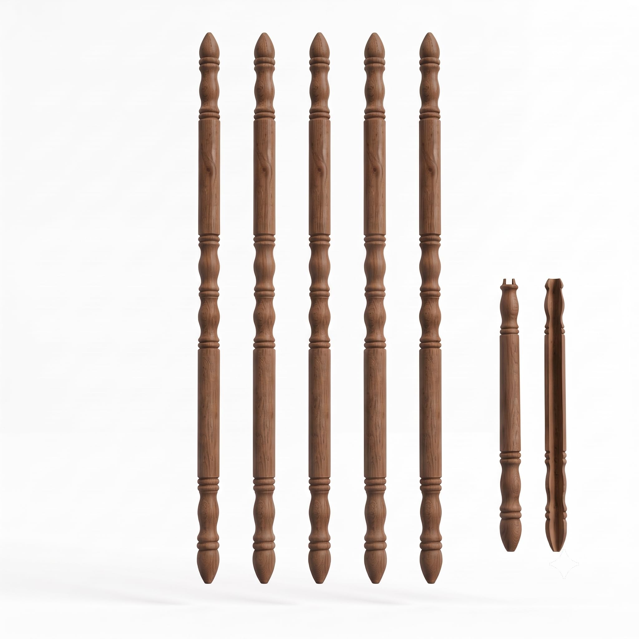 Renovators Supply 39-1/4 in Dark Oak Corner Protectors Pack of 5