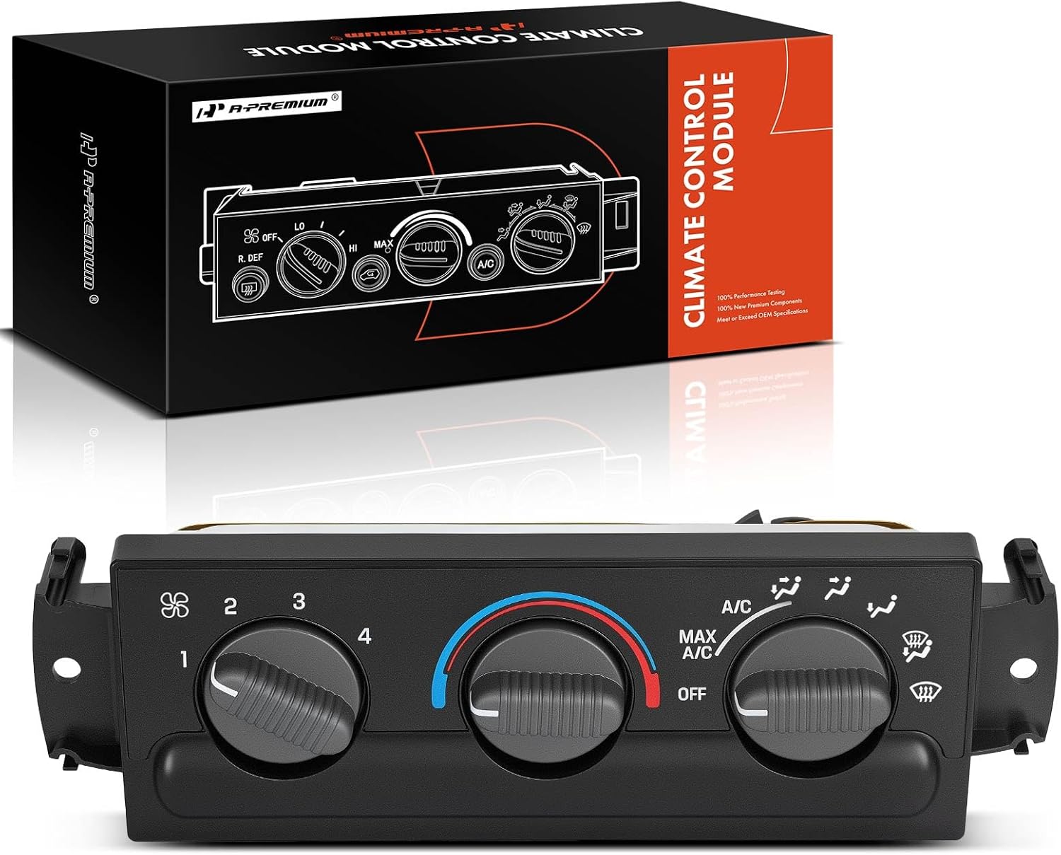 A-Premium A/C Heater Climate Control Panel Module Compatible with Chevrolet Blazer 1998-2004, S10 1998-2004 & GMC Jimmy 1998-2001, Sonoma 1998-2004 & Oldsmobile Bravada 1998-2004