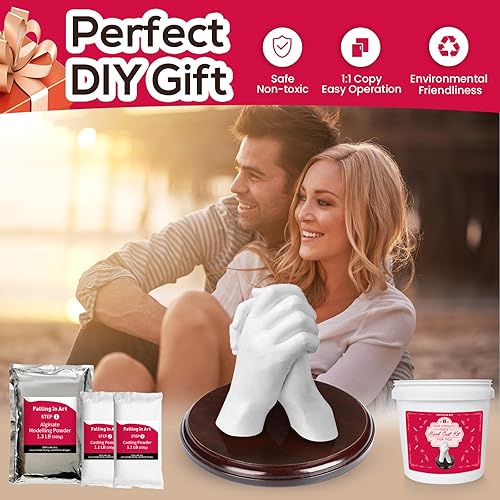 Miniatura 9 de Falling in Art Kit de recambio de polvo de fundición a mano kits de moldeo con polvo de moldeo de alginato de 11 lb 500 g y polvo de fundición de