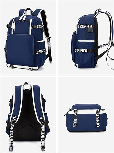 Miniatura 2 de ISaikoy Game Plants vs. Zombies - Mochila de hombro para libros, mochila escolar, color, Azul 23, Mochilas Daypack