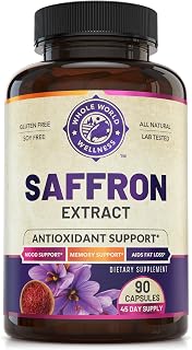 100% Pure Saffron Extract - Metabolism Booster & Natural Appetite Suppressant for Weight Loss. Saffron Mood Enhancer for Women & Men, Natural Diet Pills for Women & Men. USA Made, 90 Servings.