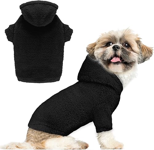 Miniatura 24 de Suéteres mullidos para perros grandes, ropa con capucha para mascotas, abrigos cálidos y suaves para mascotas, suéteres para perros extra grandes