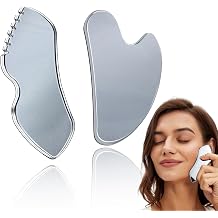 Terahertz Gua Sha Facial Tool Set Stone Lymphatic Drainage, Reduce Swelling, Relieve Facial Tension - 100% Natural Terahertz Stone Skin Care Tool