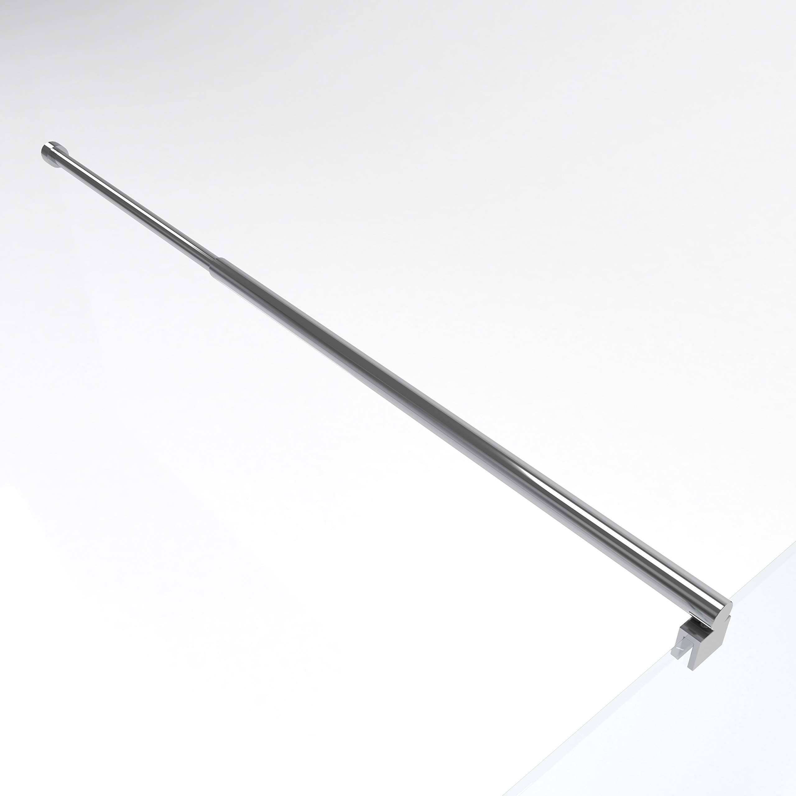 MARWELL Haltestange für Duschwand Parma Stange gerade chrome verstellbar 70-100 cm-für Glasstärken von 6-8 mm, Halterung für WALK-IN, FAC198
