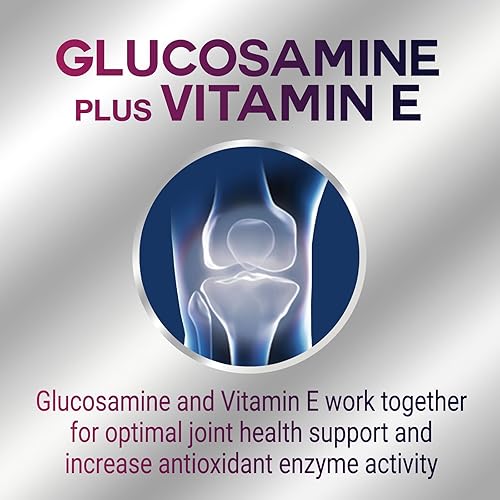 Vista 3 de Gomitas de apoyo para las articulaciones, suplemento extra fuerte de glucosamina con vitamina E – cartílago natural y apoyo para la salud