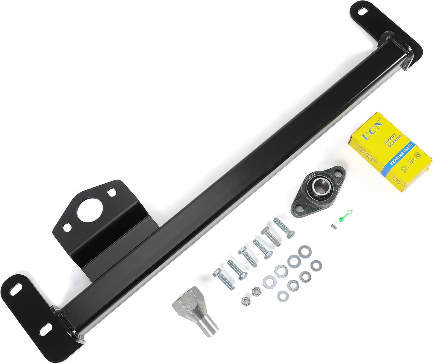 KUAFU Steering Box Brace Compatible with 2009-2022 Dodge Ram 2500 3500 4-Wheel Stabilizer Bar Steering Gear Box Stabilizer Bar Brace Kit Steel Powder Coated