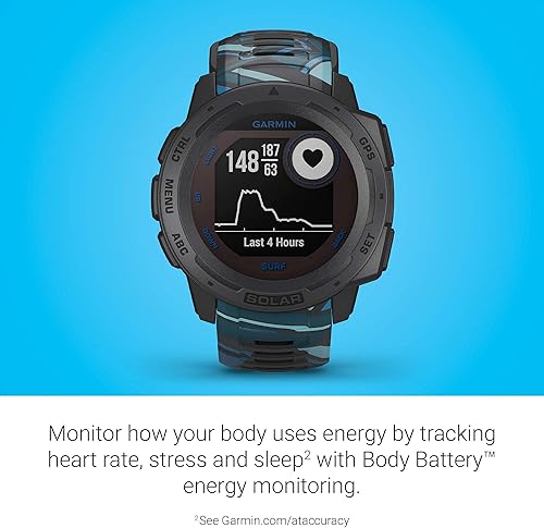 Vista 5 de Garmin Instinct, reloj resistente para exteriores (renovado)