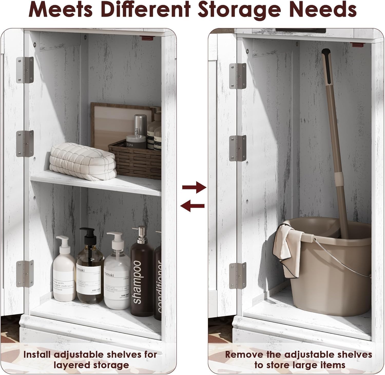 Garvee Mobile Colonna Bagno Salvaspazio 170 cm Per Bagno/Lavanderia