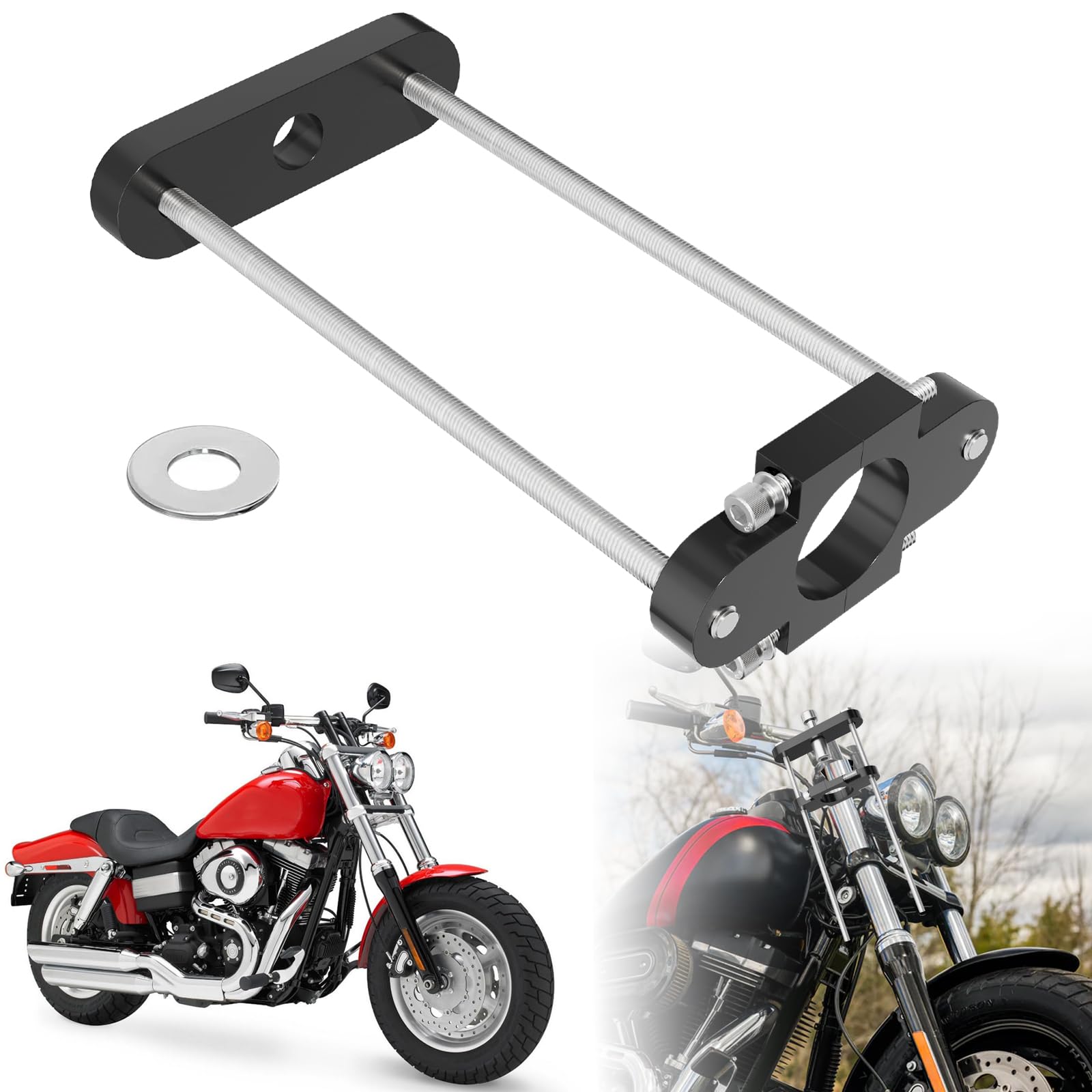 49mm Fork Cap Installation Tool Compatible with Harley Touring Dyna | Fit for Electra Glide Ultra Classic 14-Up Dyna Fat Bob Low Rider Street Bob Super Glide Wide Glide Road King 06-17 Softail