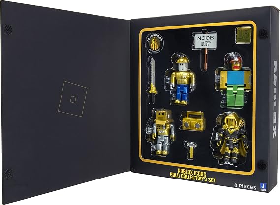 Roblox Roblox Action Collection - 15th Anniversary Icon Gold Collector's Set Includes Exclusive Virtual Items