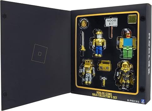 Roblox Roblox Action Collection - 15th Anniversary Icon Gold Collector's Set Includes Exclusive Virtual Items