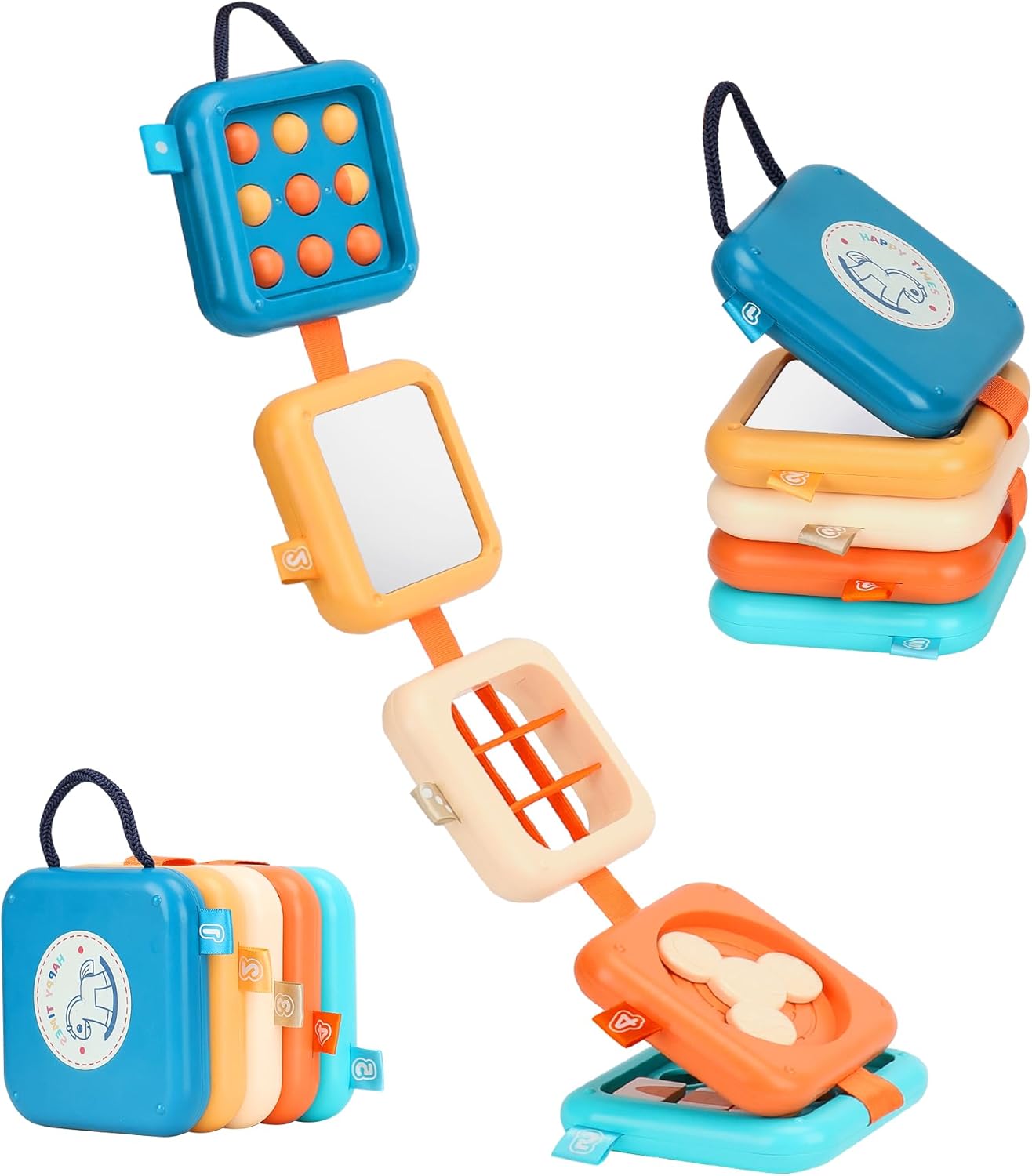 Busy Board for 1 Year Old, Travel Toys for Toddler 1-3, Montessori Busy Board Busy Cube, Toys Gifts for 1 Year Old Boy Girl