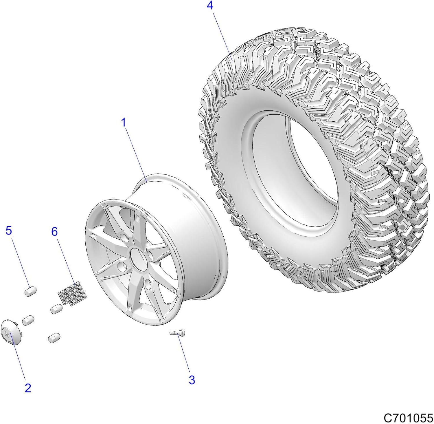 Polaris Tire, 32x10R15,ITP COYOTE, Part 5416773