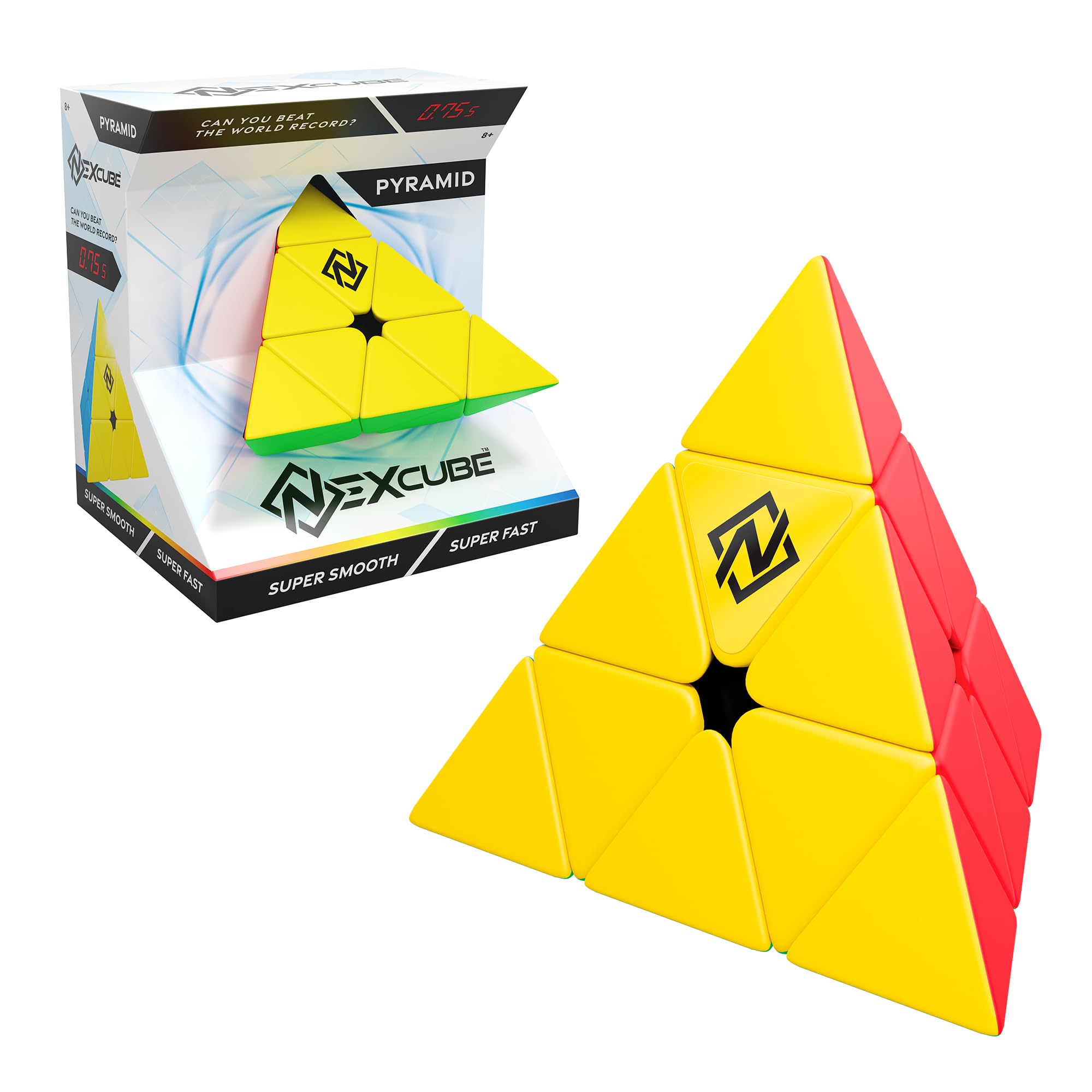 Bizak Nexcube Pyramid Exclusive Shape. The Cube for Speedcubers. Maximum Speed. Stickerless. with Precise Positioning and Double Adjustment System, Multicolor (64550422)