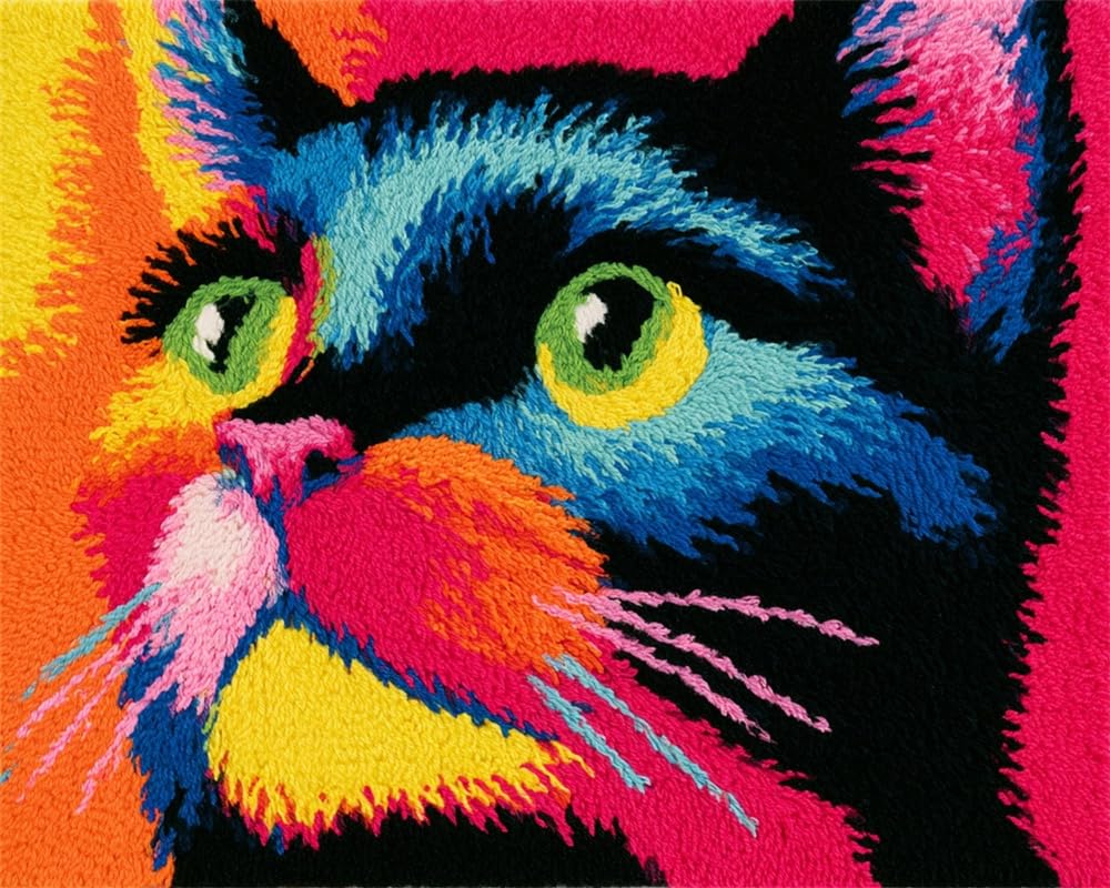 FWRTYCB Latch Hook Rug Kit,cat