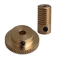 Algopix Similar Product 20 - CNBTR Yellow 3MM Hole Dia Brass Gear
