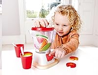 Vista 2 de Hape Smoothie Blender Multicolor Kitchen Smoothie Machine Play Set Complete with Cups & Straws