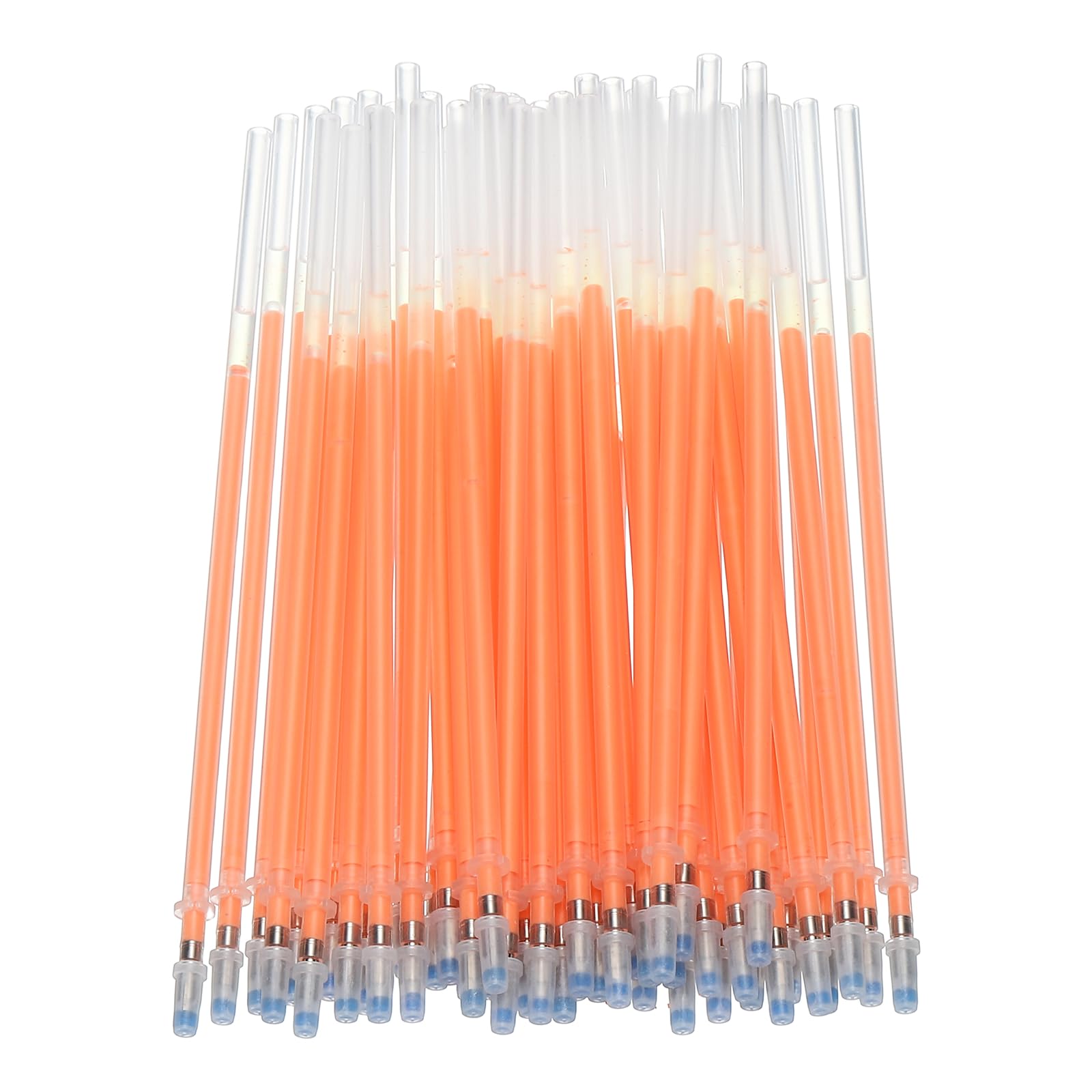PATIKIL 0.8mm Gel Pens Refills, 48 Pack Sparkle Metallic Ink Bold Point for Adults Coloring Books Scrapbooking Art Drawing Journaling, Orange