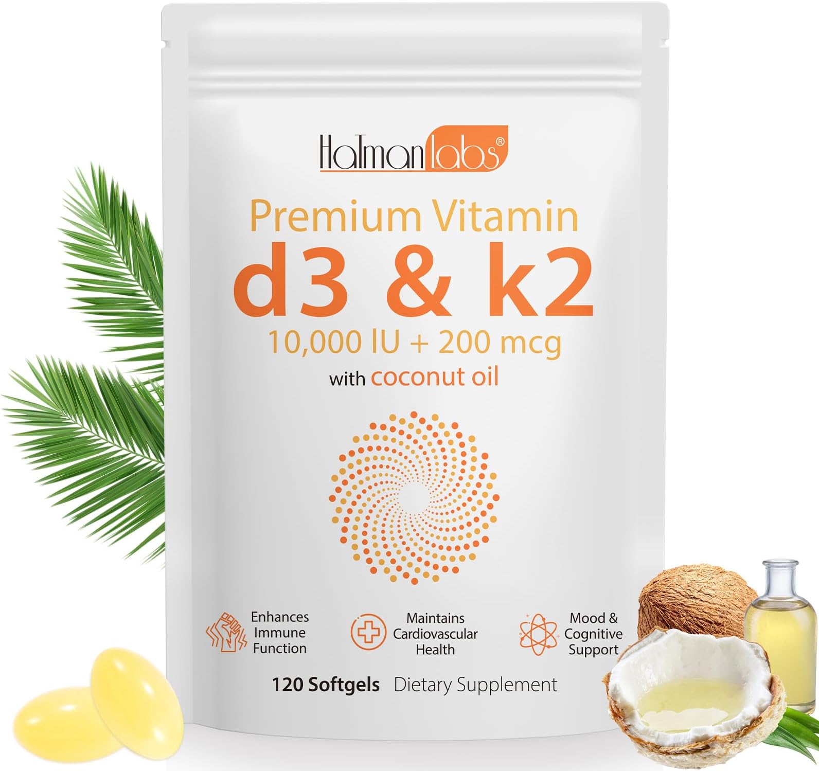 newseel Vitamin D3 K2,D3 K2 Vitamin Supplement,Vitamin D3 and K2,D3 K2 Vitami...
