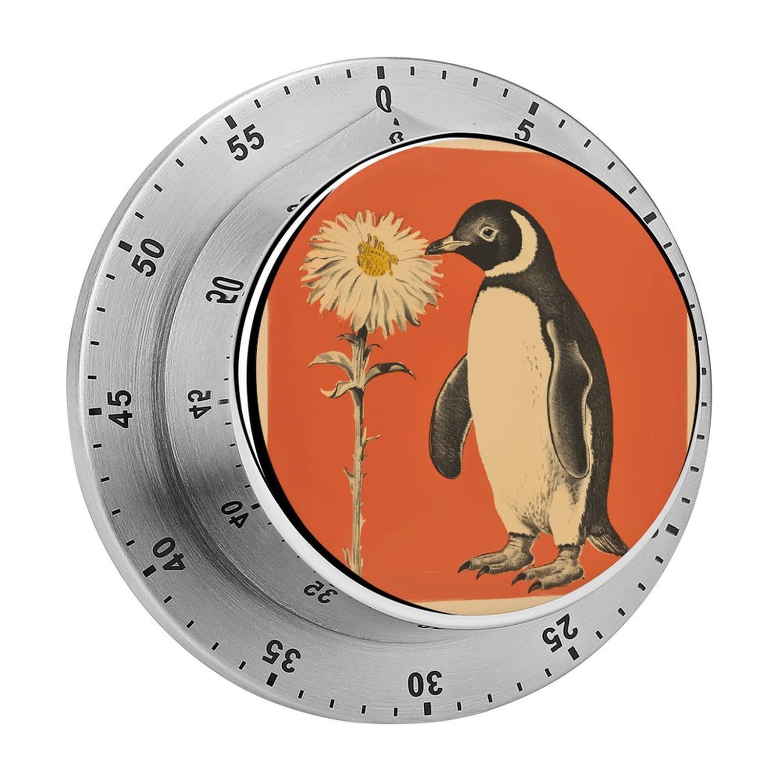 Temporizador de cocina mecánico para no quemar comida con alarma fuerte de 60 min y base magnética