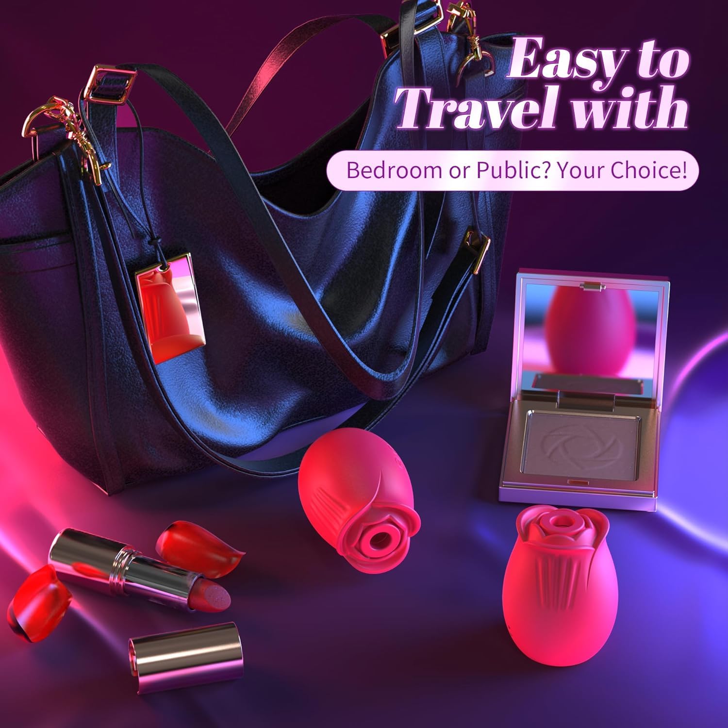 Rose Sex Toy Dildo Vibrator - Rose Toy Adult Toys Sucking Vibrator Nipple Sucker (): All-