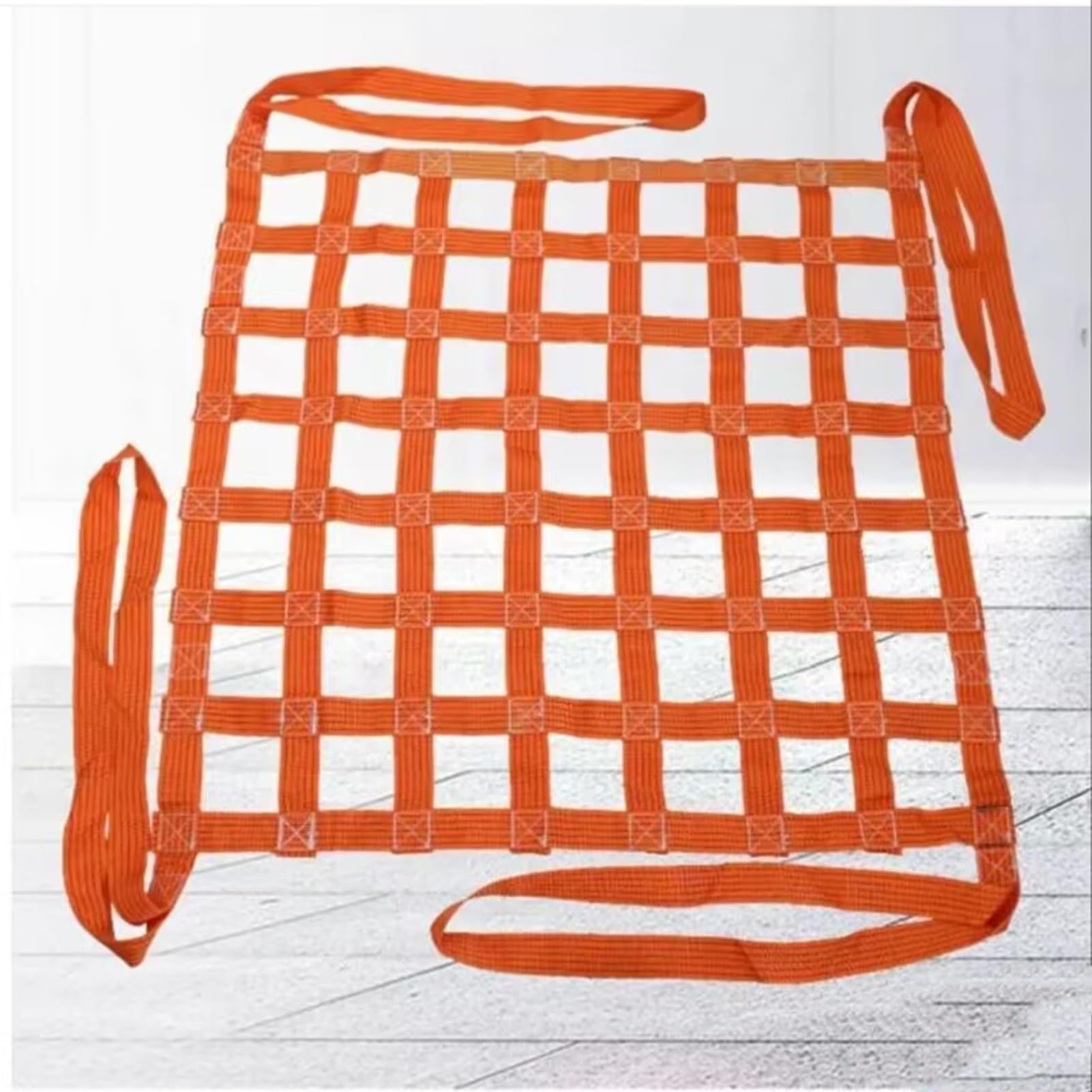 Filet de levage polyester anti-chute de charge de 2 tonnes à maille 10cm pour chantier