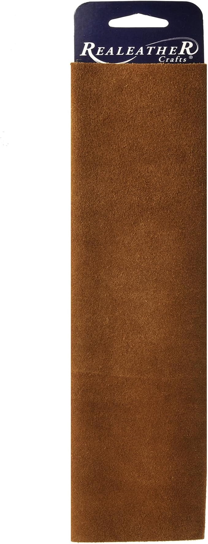 Realeather Crafts Suede Trim Piece 8.5 x 11-inch, Medium Brown, Leather, Black, 3-4oz