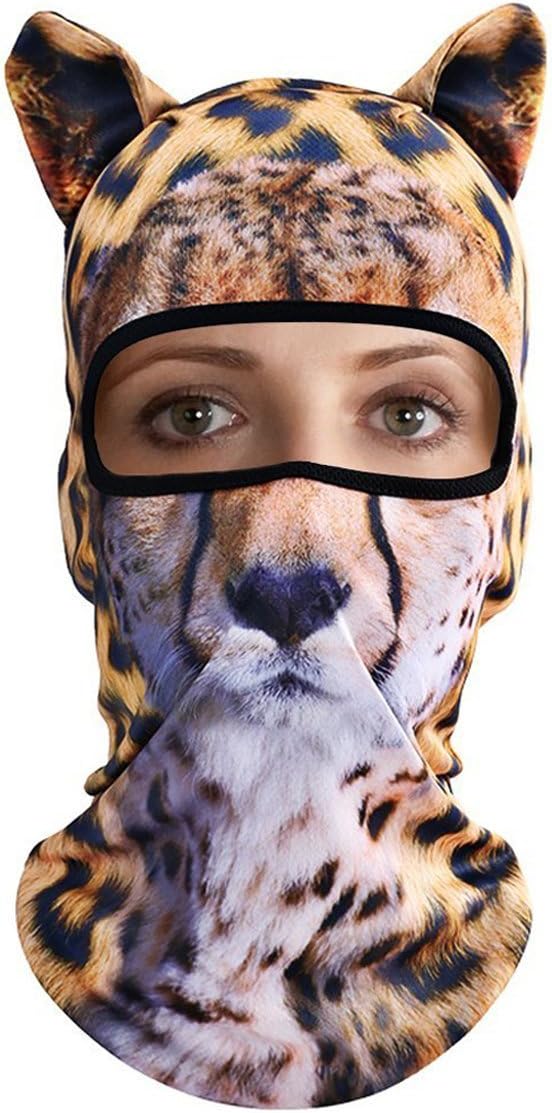 3D Animal Balaclava Face Mask Breathable Ear Outdoor Sports Motorcycle Cycling Snowboard Hunting Ski Cat Dog Halloween Party