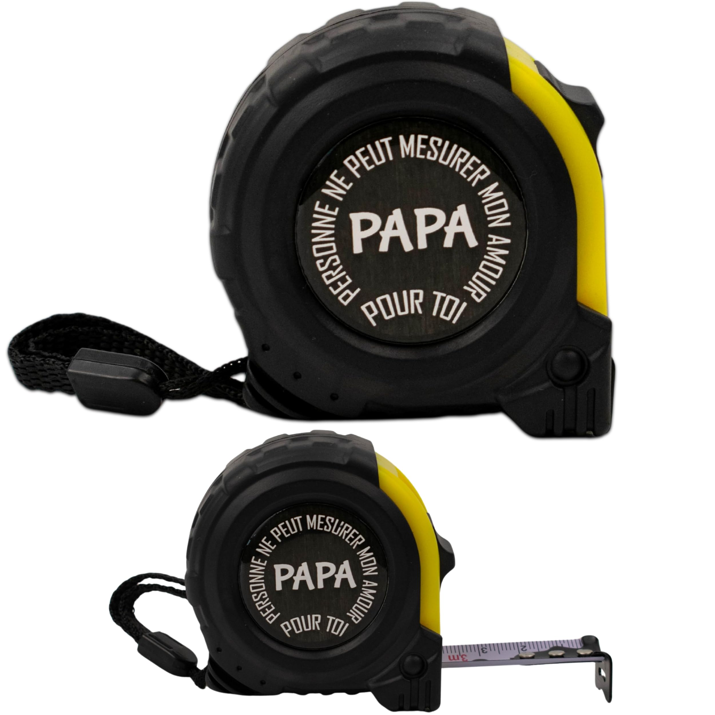 Mètre ruban personnalisable je t'aime papa cadeau fête des pères