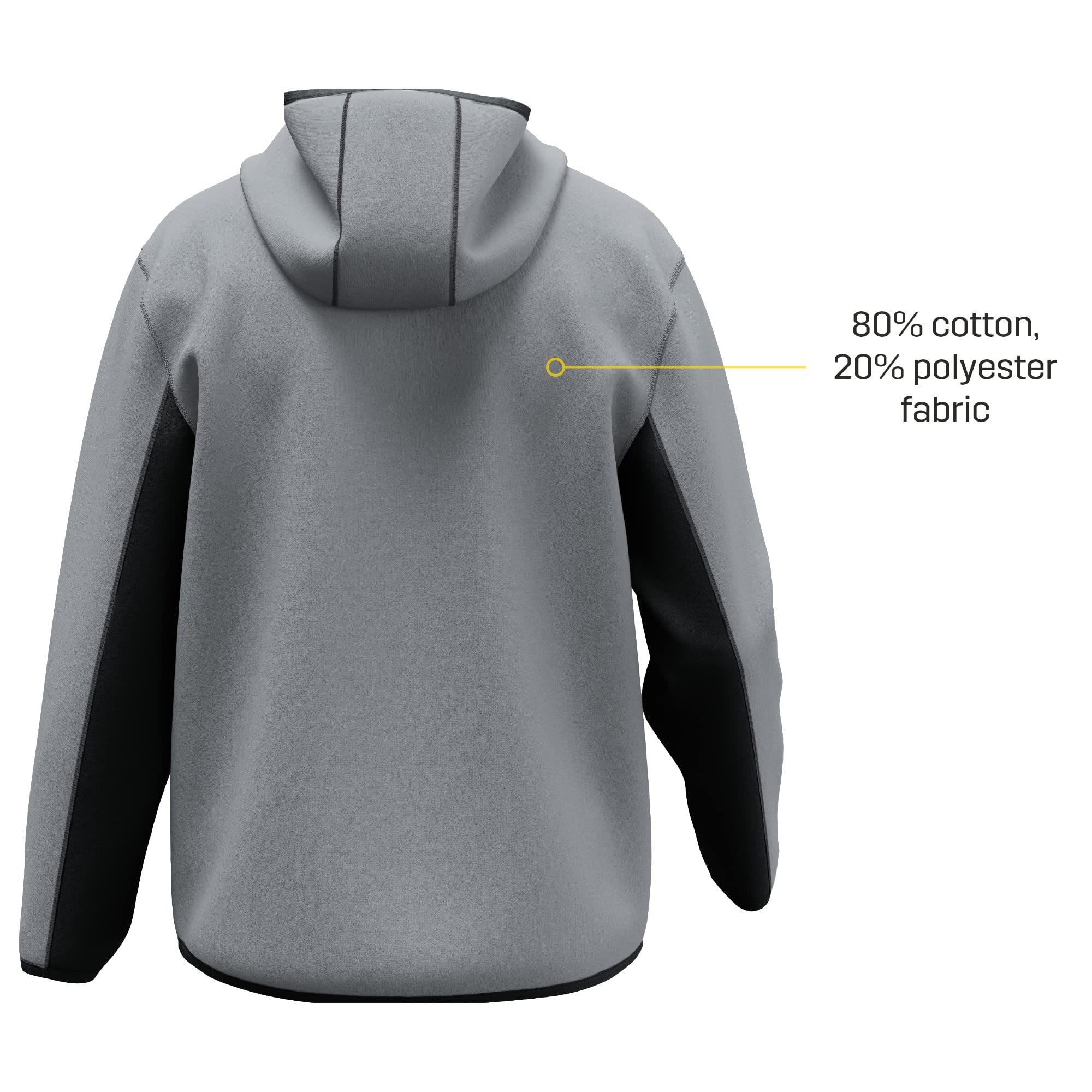 SAFETY JOGGER Męska bluza z kapturem, bluza z zamkiem błyskawicznym, funkcjonalne kieszenie i nowoczesne wzornictwo, oddychający polar roboczy