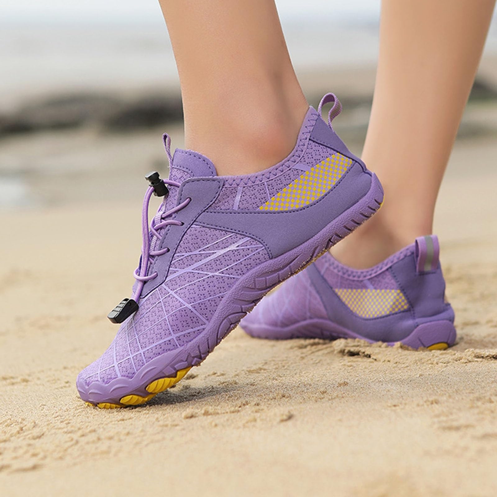 Tai Chi Scarpe Comode Barefoot da Donna Kung Fu Arti Marziali con Suola Flessibile, Tomaia Traspirante E Cinturini Regolabili