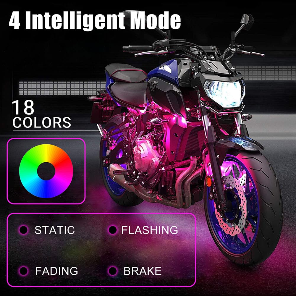 Amazon.co.jp: BluFied バイク用 LEDテープ オートバイ RGB LED テープ