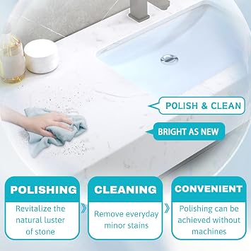 Marble Polishing Powder,Granite Cleaner,Etch Remover,No Machine Needed,300g