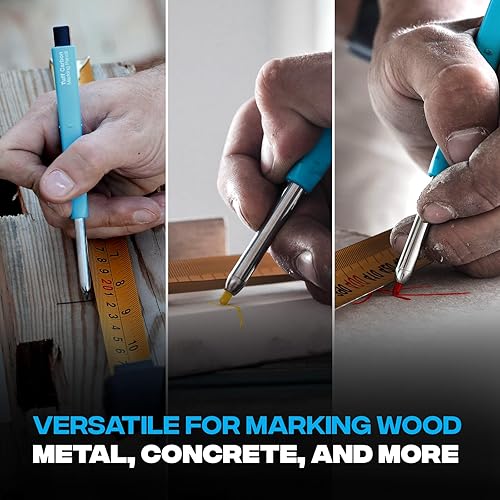 Miniatura 6 de OX Tools Tuff OX-P503202 - Paquete de 10 minas de repuesto con plomo rojo, amarillo y grafito, 0.110 in, OX-P503202