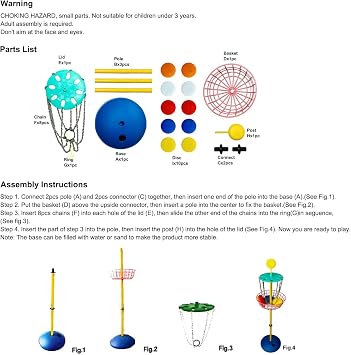 Meooeck 42 Inches Mini Disc Golf Baskets with 10 Flying Discs Golf Starter Set for Indoor Outdoor Yard and Beach Games