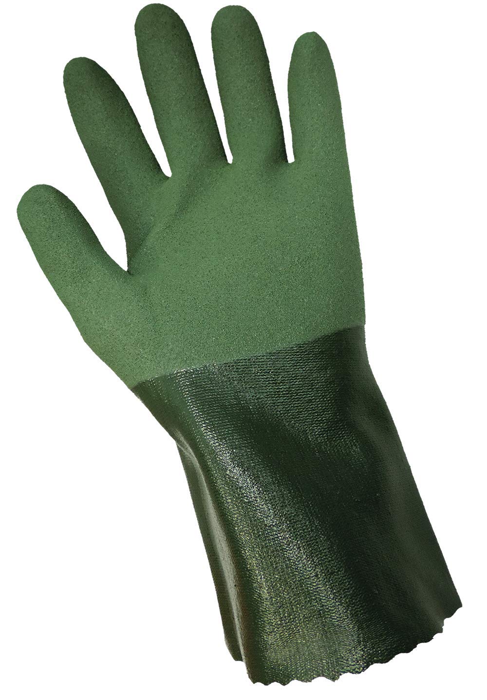 Global Glove 282 Nitrile Seamless Cotton Liner Glove, Medium, Green (Case of 72)