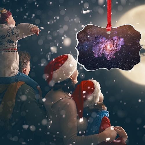 Miniatura 7 de WoGuangis Pet Owner Gift Ornament Starry Sky Dog Chow Chow Novelty Acrylic Christmas Ornament Watercolor Galaxy Dog Puppy Christmas Hanging Ornament