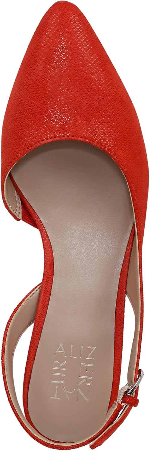 Naturalizer Womens Banks Pump Maserati Red Suede 11 W - Image 5