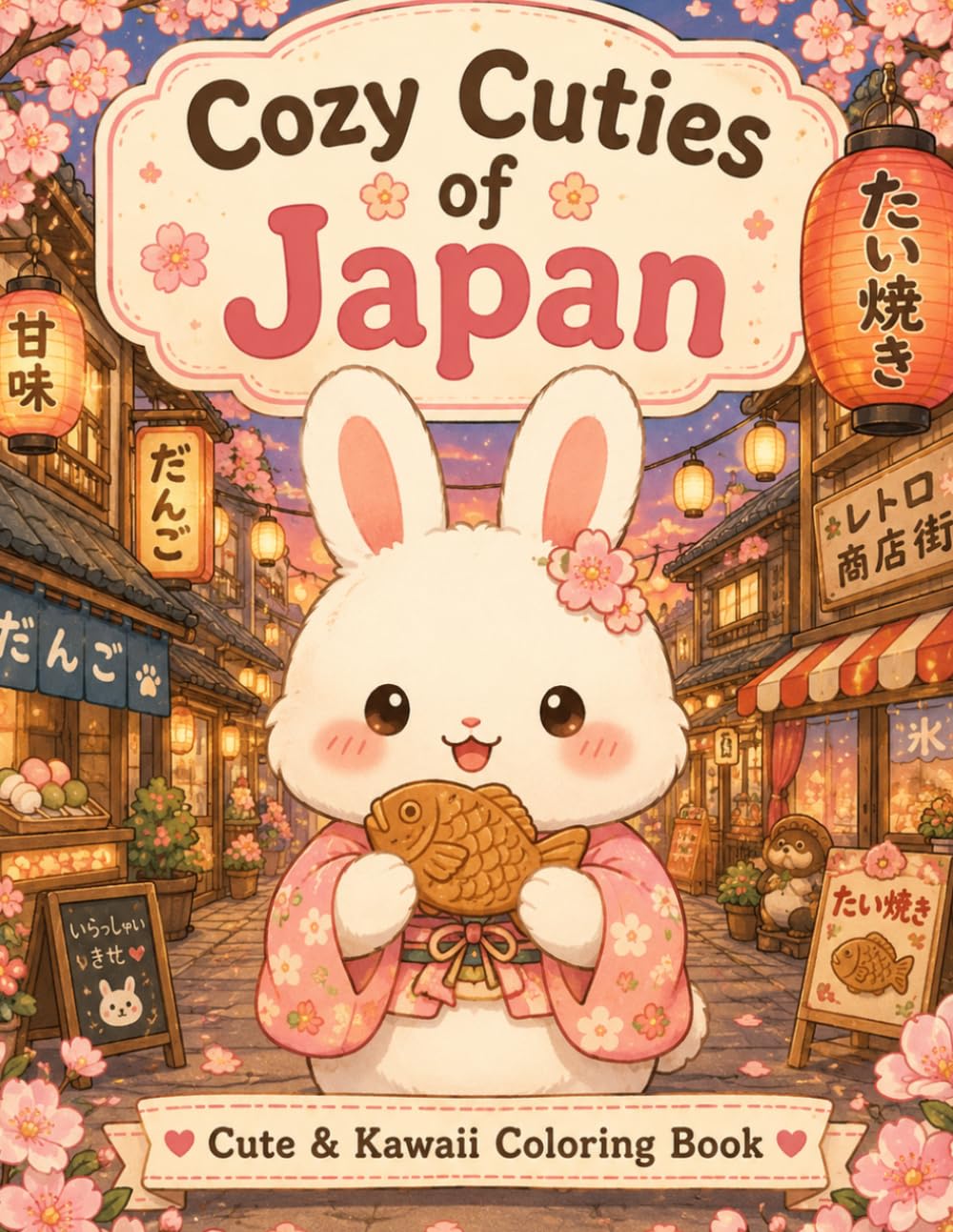 Cozy Cuties of Japan: Kawaii & Cozy Coloring Book