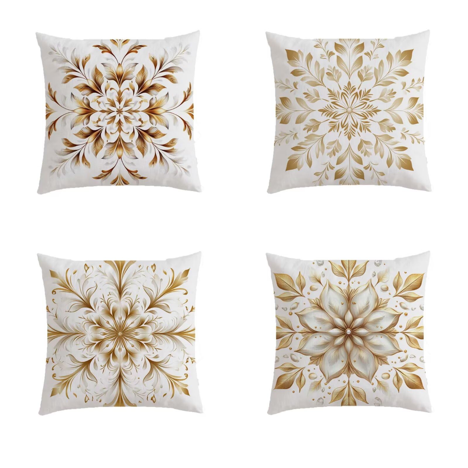 Housse coussin 70x70cm imperméable anti-tache pour canapé extérieur en lin