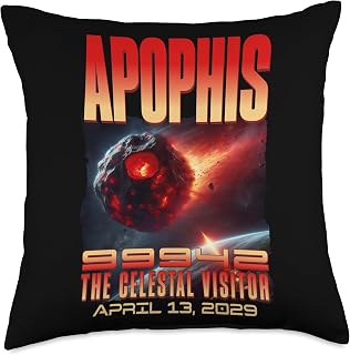 Apophis 99942 April 13 2029 Asteroid Flyby Near-Earth Object Throw Pillow