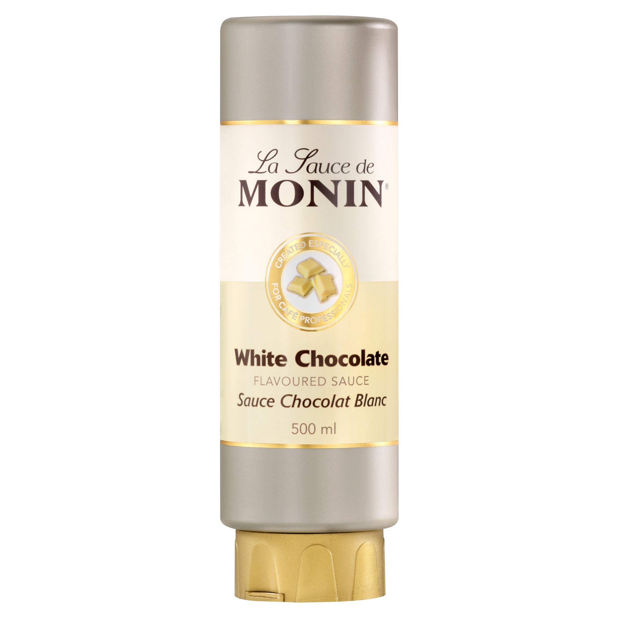 Salsa Con Sabor a Monin chocolate blanco 500 ml – Set de 6 – Rico, Salsa de terciopelo para bebidas y postre
