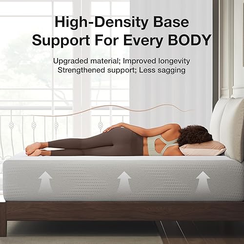 Miniatura 4 de Novilla Colchón tamaño King en una caja, colchón King de 14 pulgadas, colchón de espuma viscoelástica de gel para dormir nocturno y alivio de