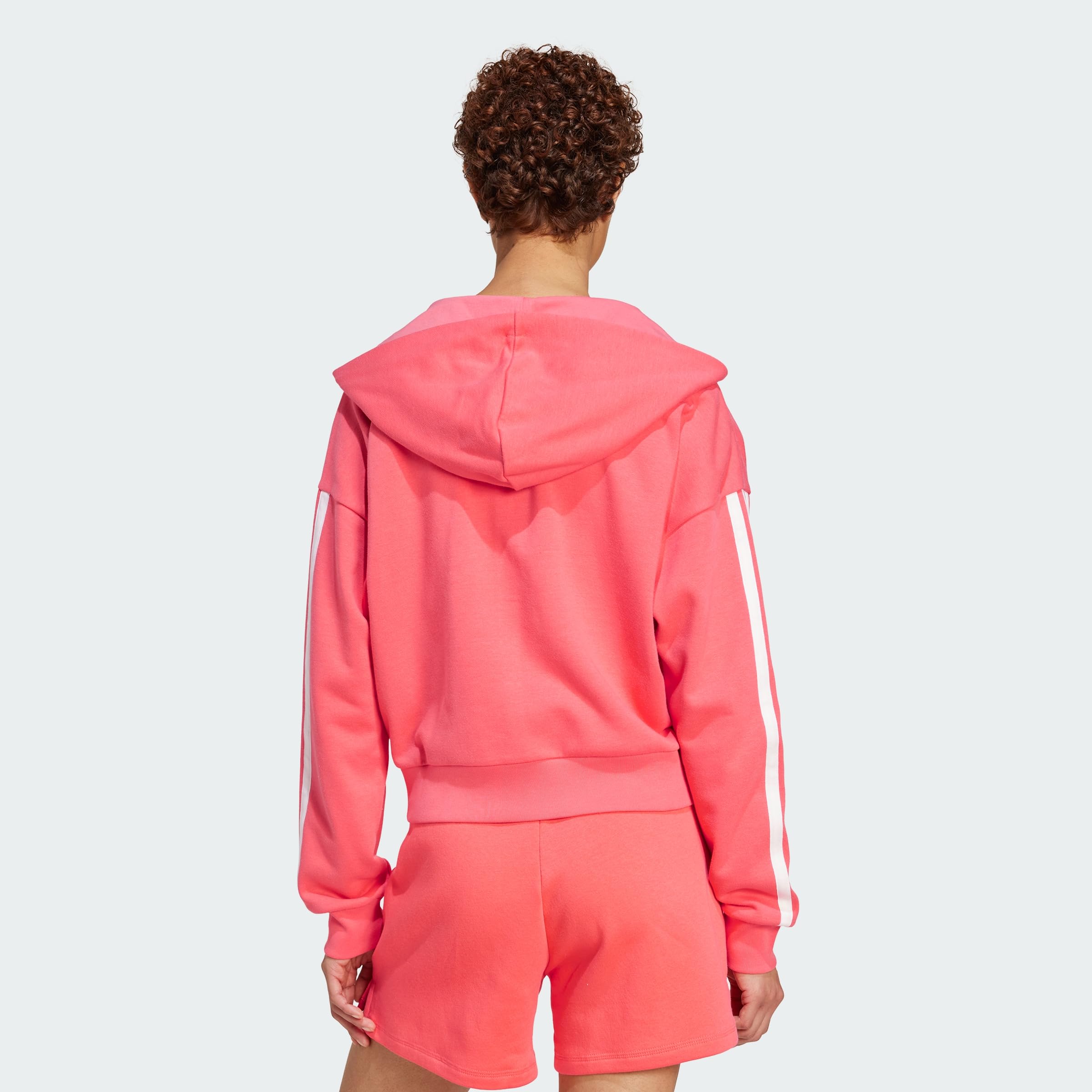 adidas Damen Essentials 3-Stripes French Terry Full Zip Hoodie – Bild 4